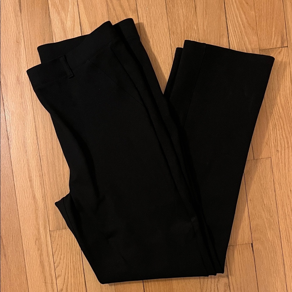 Quince Ultra-Stretch Ponte Straight Leg Pants - Black